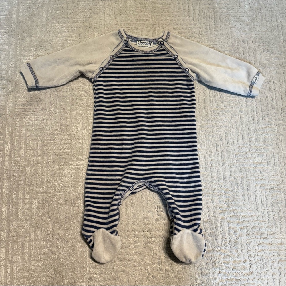 Coccoli Striped Onesie / footies One Piece 3M